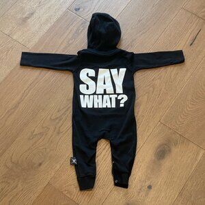 NWOT - NUNUNU  Say What? Play Romper - Size‎ 6-12m